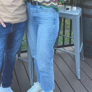 Zara size 28, high rise denim. Cutest jeans ever